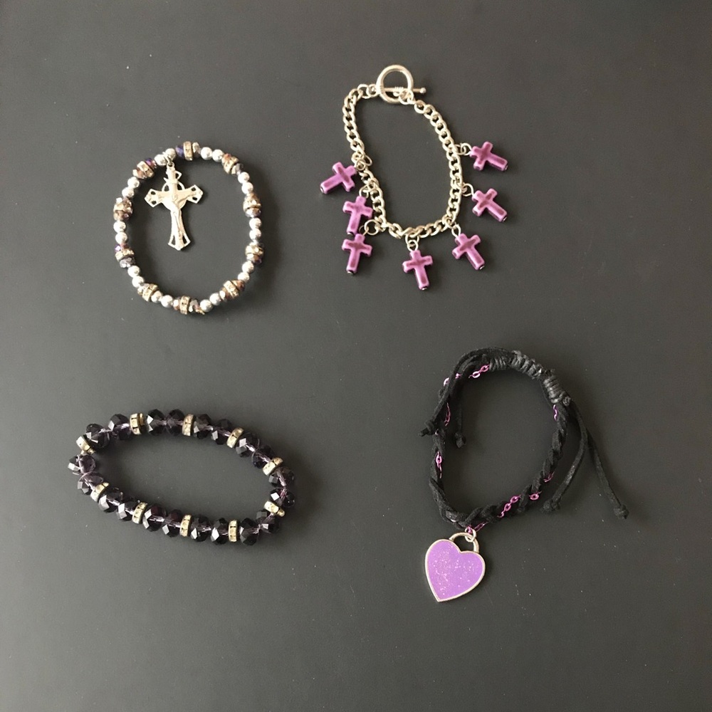 💜💎 4 bracelets 💎💜